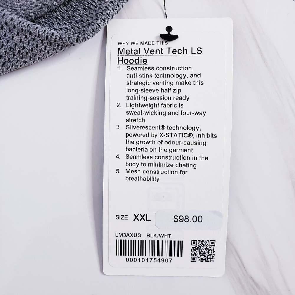 Lululemon Metal Vent Tech Long Sleeve Hoodie XXL - Picture 10 of 10